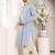 Cream viscose embroidered kurta pajama