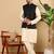 Black cotton embroidered kurta pajama