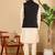 Black cotton embroidered kurta pajama