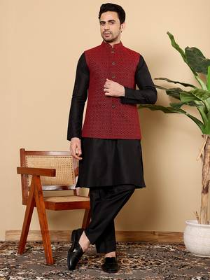 Sea green viscose embroidered pajama 1