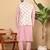 Pink viscose embroidered pajama
