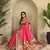 pink Paithani silk blend weaving saree  with contrast blouse