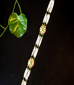   emerald bloom beaded matha patti