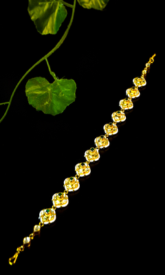 Emerald glow floral matha patti 2