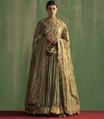 GREEN embroidered lehenga