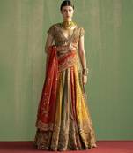Multicolor embroidered lehenga