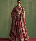 Pink embroidered lehenga