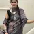 Grey digital animal printed poly cotton saree with blouse piece