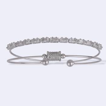 Charm cuff silver plated adjustable bracelet kada for women 4