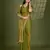 pista silk blend swaroski work saree with unstitched blouse