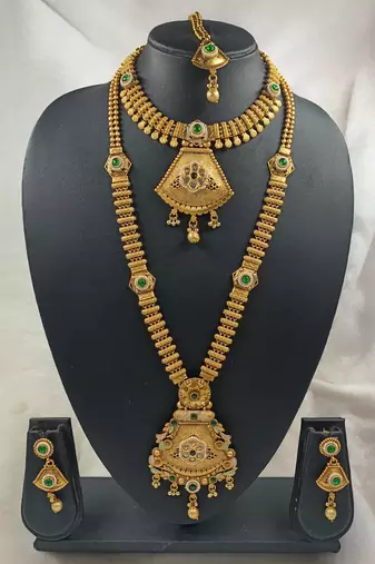 Glod designer function wear heavy jewellery collection