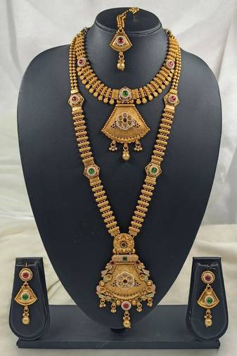 Glod designer function wear heavy jewellery collection