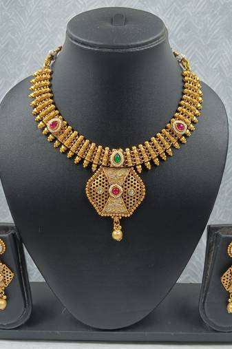 Gold designer function wear heavy jewellery collection
