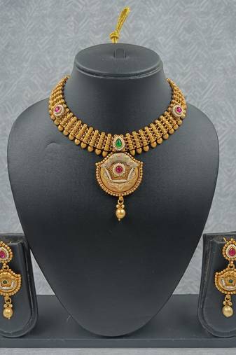 Gold designer function wear heavy jewellery collection