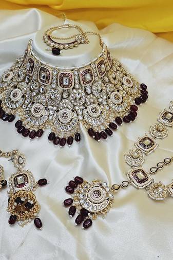 Premium designer function wear heavy jewellery collection