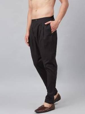Black cotton embroidered payjamas 2