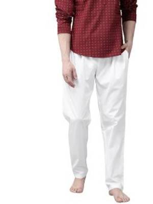 White cotton embroidered payjamas 1