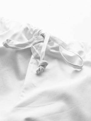 White cotton embroidered payjamas 5