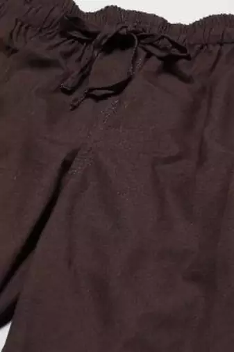 Brown cotton embroidered payjamas