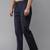 Navy blue cotton embroidered payjamas