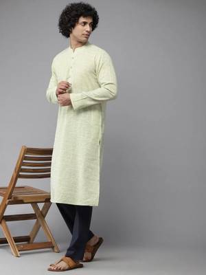 Navy blue cotton embroidered payjamas 5