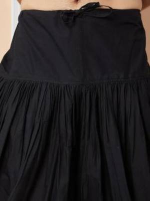 Black cotton embroidered dhoti 6