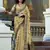 chiku tissue silk blend saree with unstitched blouse