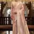peach satin silk blend saree with unstitched blouse