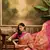 Women's peach organza zari woven saree with unstitched blouse piece