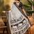 Women's white silk cotton printed saree with unstitched blouse piece