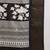 Women's black silk cotton printed saree with unstitched blouse piece