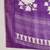Women's purple silk cotton printed saree with unstitched blouse piece