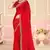 Red Zari Embroidered Satin Silk Saree