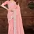 Pink Sequin Resham Embroidered Georgette Saree
