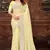 Yellow Sequin Resham Embroidered Georgette Saree