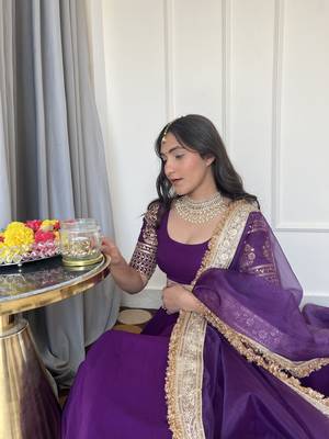 Purple Georgette sequin Embroidery Work Lehenga Choli 4