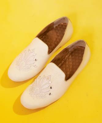 Pink mirror embroidered silk loafers 2