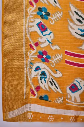 Women's purple silk blend bandhani work saree with unstitched blouse piece
