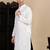 White cotton solid kurta for mens