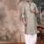 Pista silk blend sequins kurta for mens