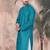 Firozi cotton textured kurta for mens