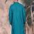 Firozi cotton textured kurta for mens