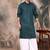 Firozi cotton textured kurta for mens