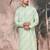 Light green cotton sequins kurta for mens