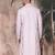 Voilet cotton printed kurta for mens