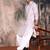 Voilet cotton printed kurta for mens