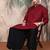 Maroon cotton textured kurta for mens