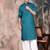 Firozi cotton textured kurta for mens