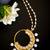 Elegant polki nath with pearl drops