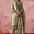 Pastel Green Georgette Thread Embroidered Straight Suit
